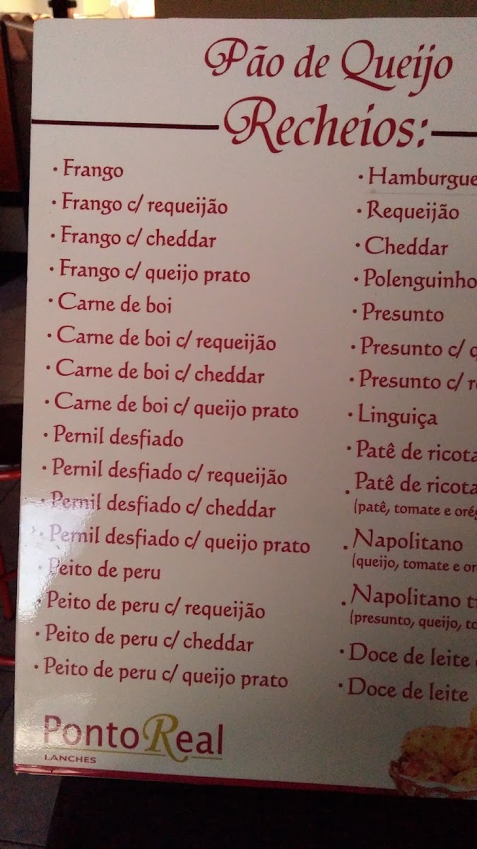 PONTO REAL LANCHES - PÃO DE QUEIJO Menu - Image 6